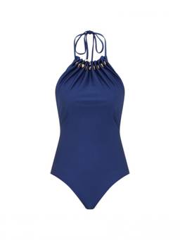 Zimmermann - Blue Embellished Swimsuit
