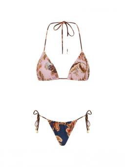 Zimmermann - Multicolor Floral Bikini Top & Bikini Bottom