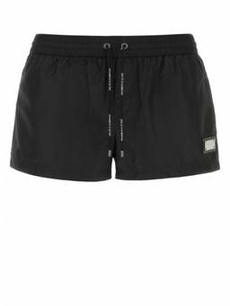Dolce&Gabbana - Black Logo Swim Shorts