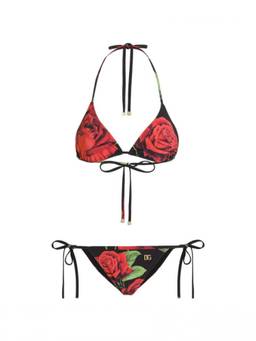 Dolce&Gabbana - Multicolor Floral Bikini Top & Bikini Bottom