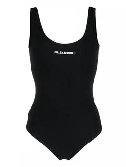 Jil Sander - Black Logo Swimsuit