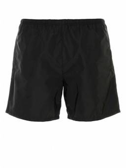PRADA - Black Solid Swim Shorts
