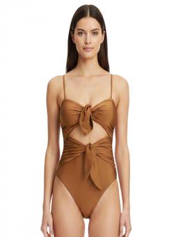 Zimmermann - Beige Solid Swimsuit