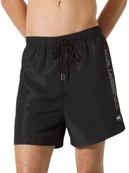 Karl Lagerfeld - Black Logo Swim Shorts