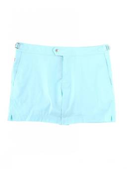 Tom Ford - Turquoise Solid Swim Shorts