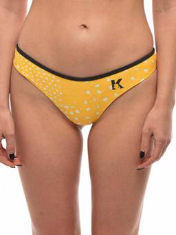 Karl Lagerfeld - Yellow Printed Bikini Bottom