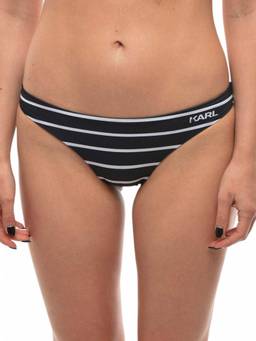 Karl Lagerfeld - Black Stripes Bikini Bottom