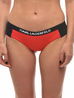 Karl Lagerfeld - Red Color Block Bikini Bottom