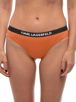 Karl Lagerfeld - Orange Logo Bikini Bottom