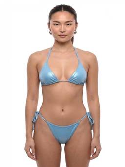 Dsquared2 - Sky Blue Solid Bikini Top & Bikini Bottom