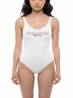 Dsquared2 - White Logo Swimsuit