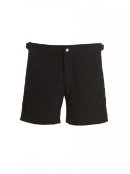 Alexander McQueen - Black Front Logo Shorts