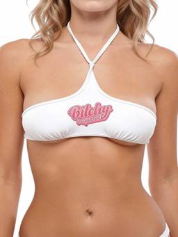 Dsquared2 - White Graphic Bikini Top
