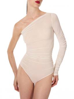 Wolford - Off White One Shoulder Swimsuit