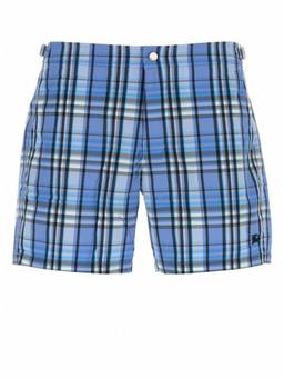 Burberry - Blue Check Swim Shorts
