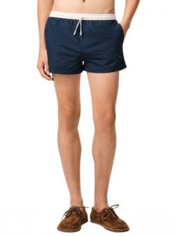 AMI Paris - Navy Blue Swim Shorts