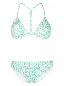 Moncler - Sky Blue Triangle Bikini Top & Bikini Bottom