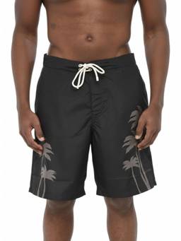 Palm Angels - Black Printed Swim Shorts