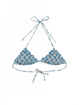 MC2 Saint Barth - Blue Printed Bikini Top