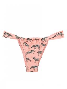MC2 Saint Barth - Pink Animal Print Bikini Bottom