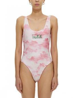Rotate Birger Christensen - Pink Printed Swimsuit