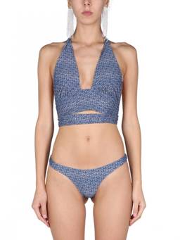Magda Butrym - Blue Logo Bikini Top