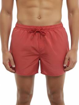 Diesel - Red Solid Swim Shorts