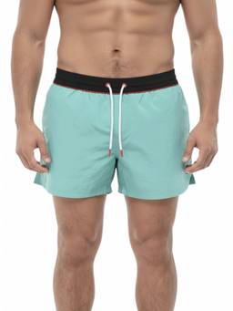 Diesel - Sky Blue Solid Swim Shorts