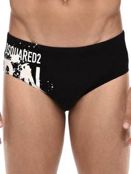 Dsquared2 - Black Logo Swim Briefs