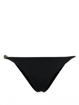 Versace - Black Solid Bikini Bottom