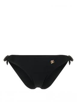 Dolce&Gabbana - Black logo-plaque Bikini Bottom