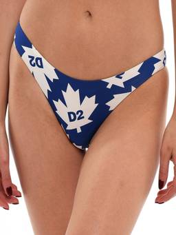 Dsquared2 - Blue Logo Print Bikini Bottom