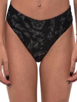 Versace - Black Printed Bikini Bottom