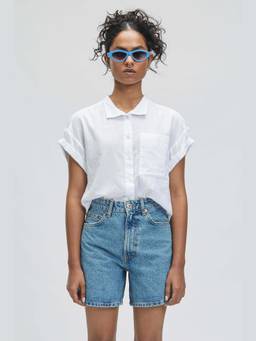 TERRA LUNA - Electra White Khadi Solid Top