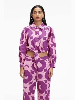 TERRA LUNA - Nitsa Pink khadi Printed Top