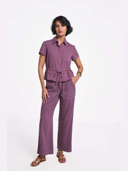 TERRA LUNA - Danica Mauve Plain Top