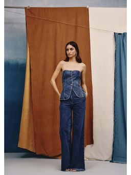 quietBold - Icon Denim Strapless Bustier