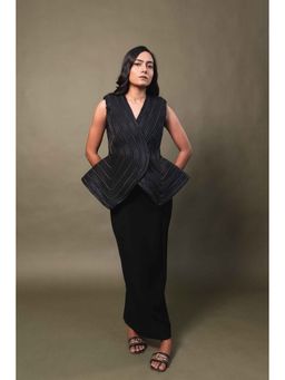 Sainy Garg Couture - Black Brilliance Top