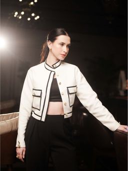 Sainy Garg Couture - Frosty Ivory Top