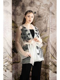 Sainy Garg Couture - Niva Ivory Top