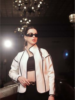 Sainy Garg Couture - Snowstorm Ivory Top