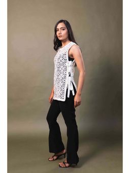 Sainy Garg Couture - Whispered White Top