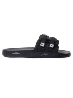 Yoho - Men Black Cityrift Camo Sliders