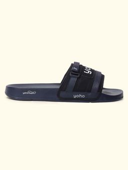 Yoho - Men Navy Blue Driftriot Sliders