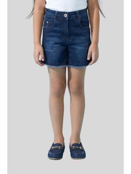 TINY GIRL - Cotton Solid Washed Shorts