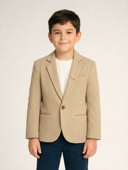 RIDOKIDZ - Boys Coral Full Sleeves Solid Blazer