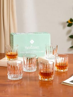 Nestasia - Transparent Whisky Glass 240Ml (Pack of 6)