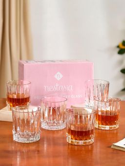 Nestasia - Fluted Scotch Glass 350Ml (Pack of 6)