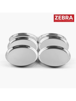 ZEBRA - Stainless Steel Dinner Plate (Pack of 6)