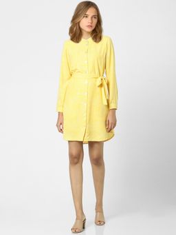 ONLY - Women Printed Yellow Dress